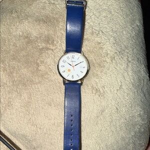 Fossil Blue Leather Strap Watch